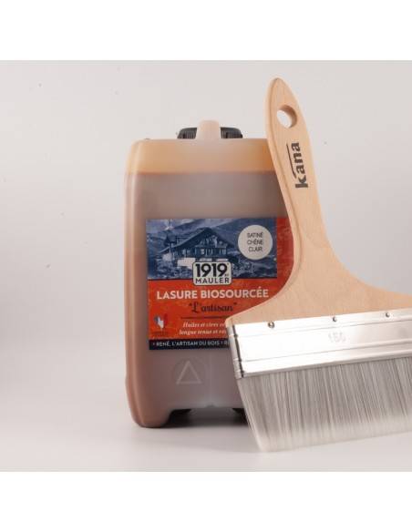 Brosse spalter kana CX3 150mm avec lasure biosourcée "L'Artisan" 1919 BY MAULER