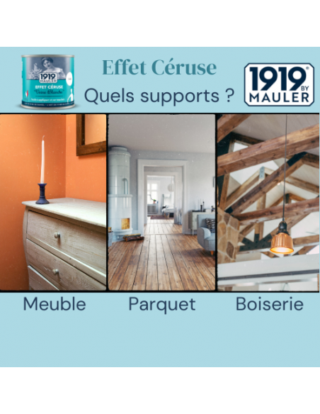 Effet Céruse "Veine Blanche" 1919 By MAULER supports