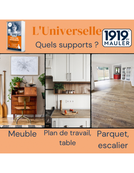 Huile Cire 1919 BY MAULER "L'Universelle" Supports