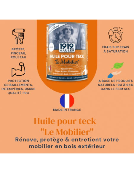 Huile pour Teck Le Mobilier 1919 By Mauler Picto